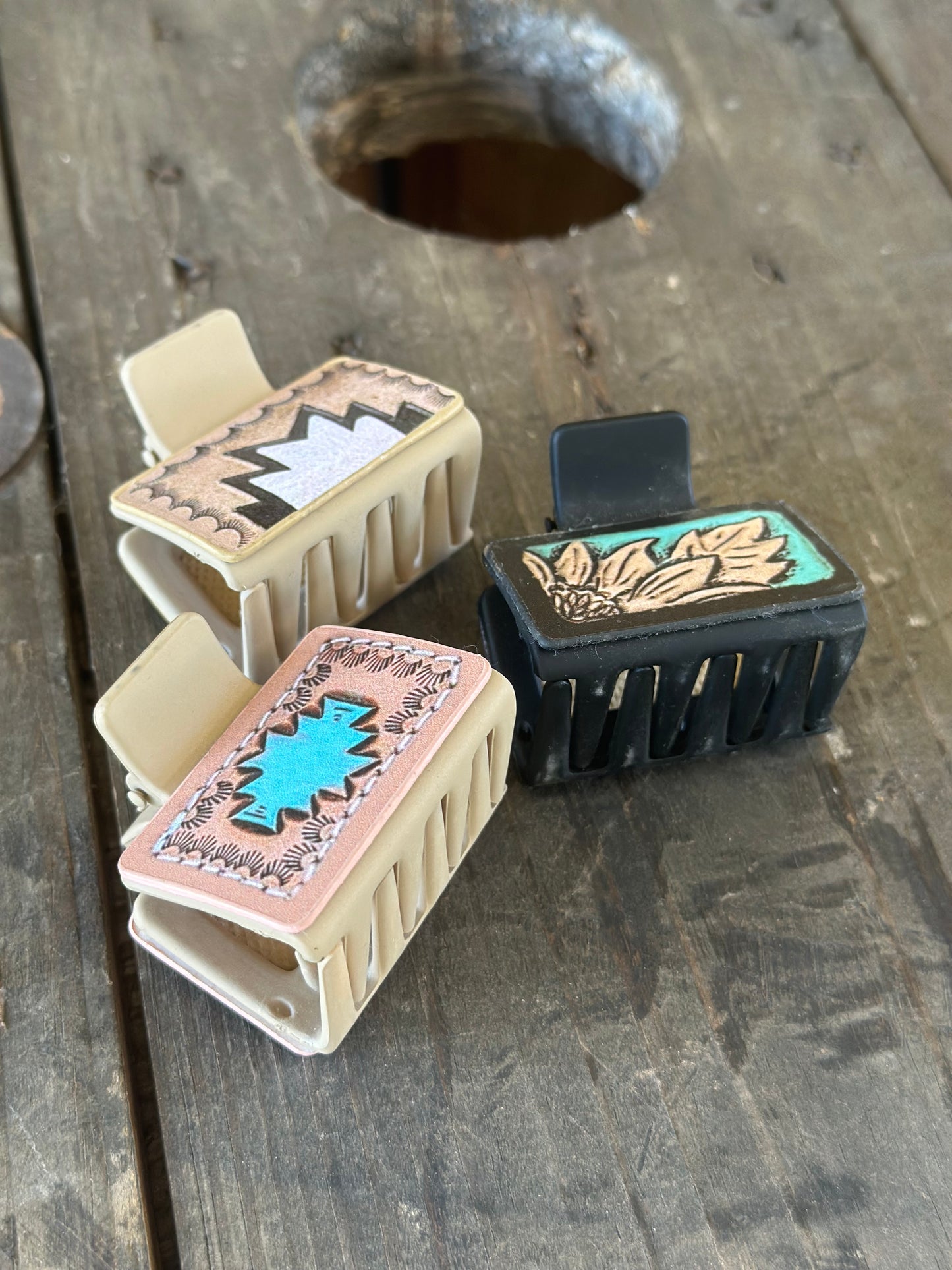 Tooled Mini Claw Clips