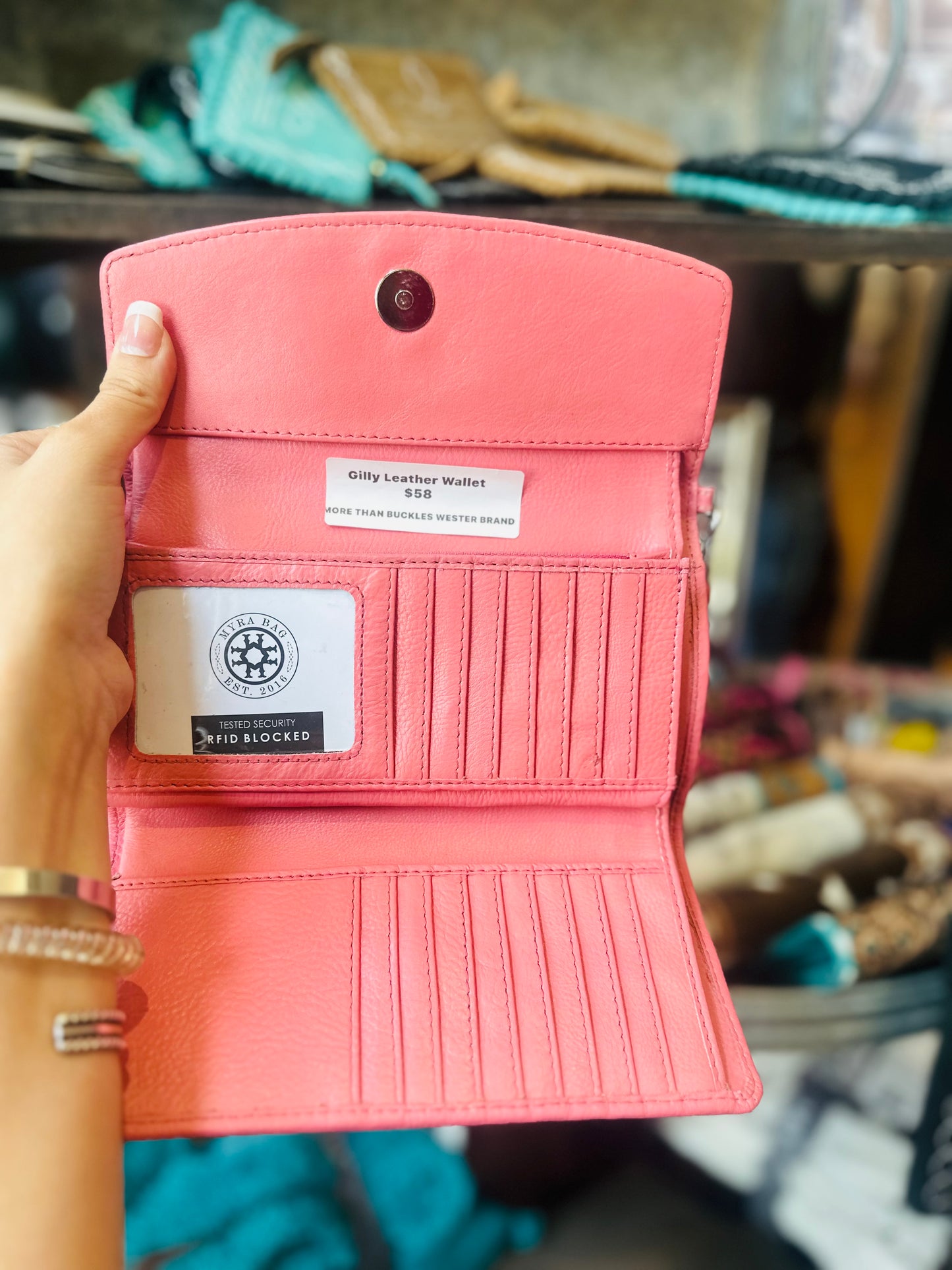 Gilly Leather Wrist Wallet
