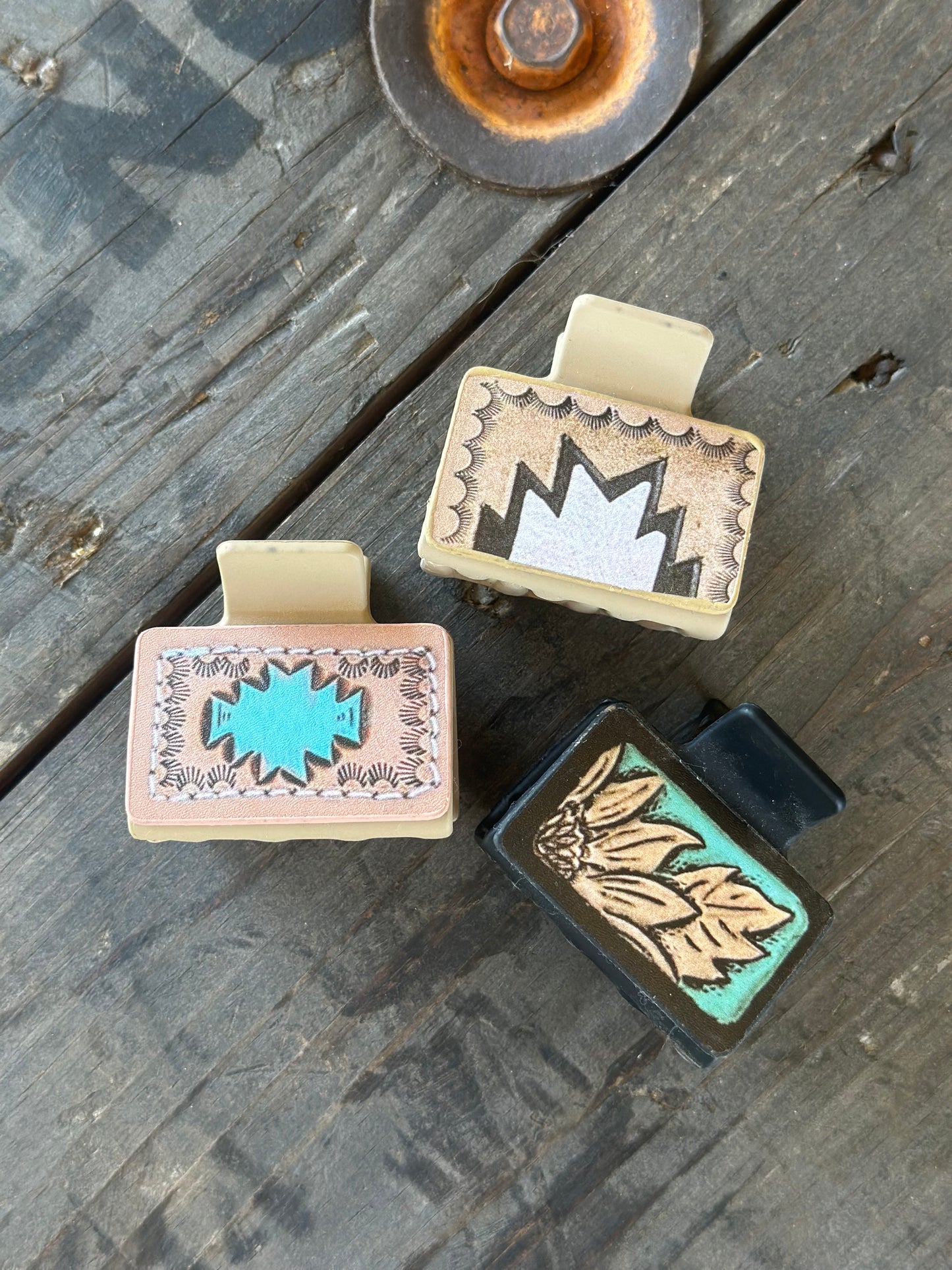 Tooled Mini Claw Clips