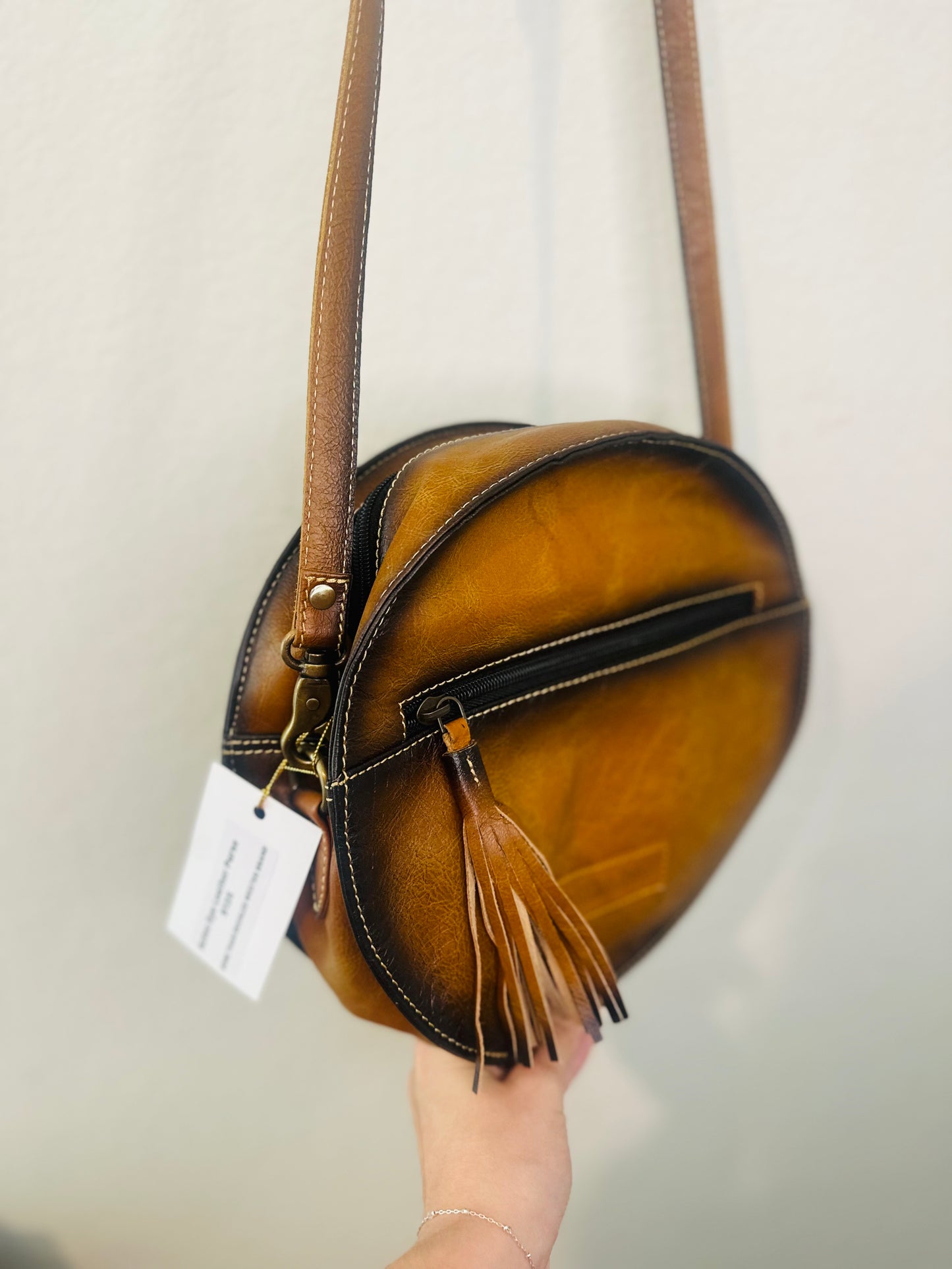 Aztec Eye Leather Purse