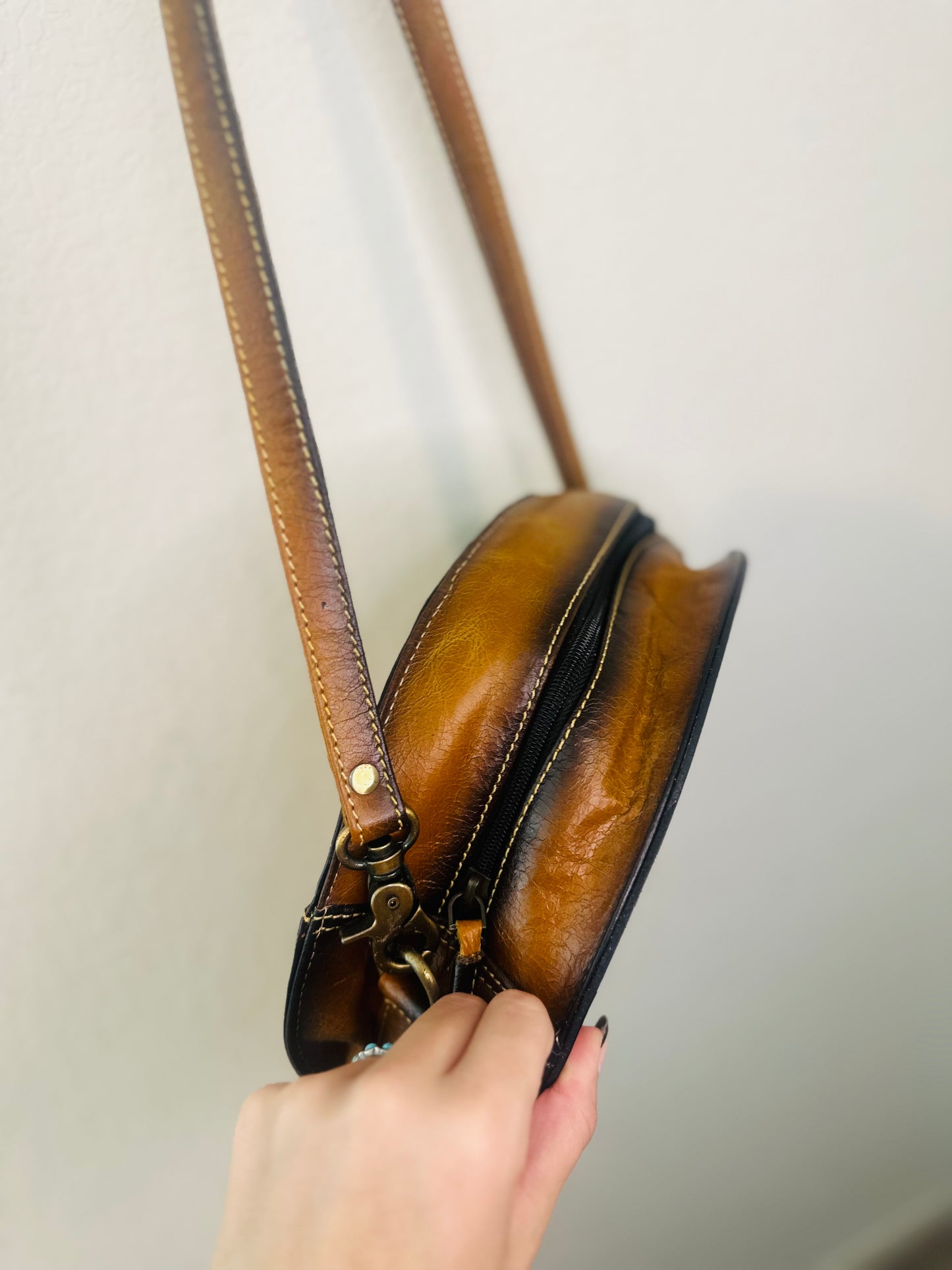 Aztec Eye Leather Purse