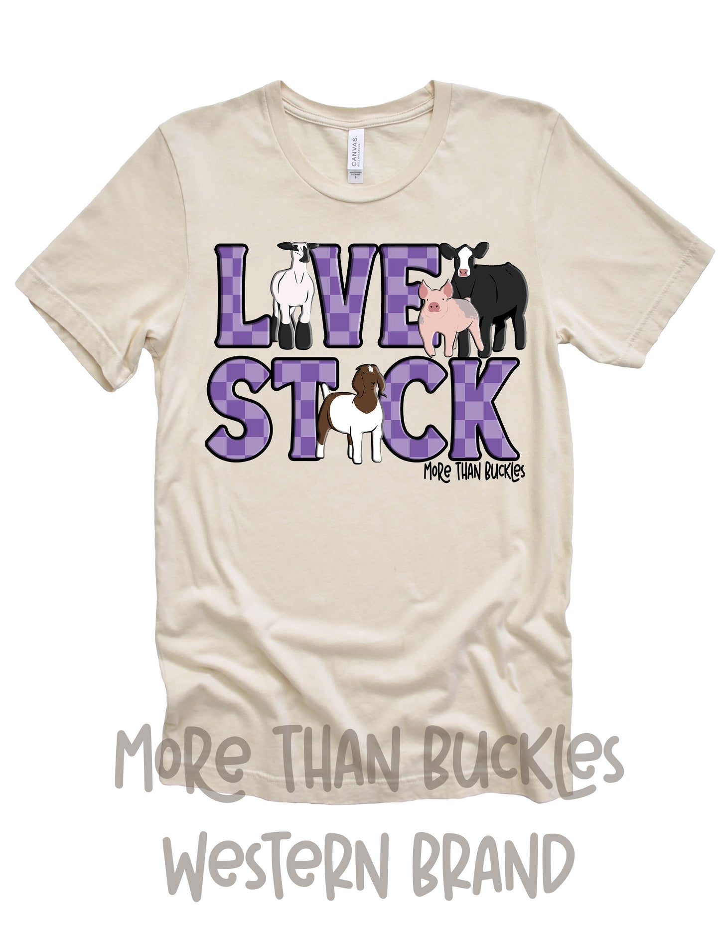 Bella Canvas Checkered Livestock Tee