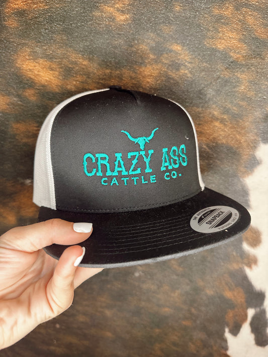 Crazy Ass Cattle Co. Hat Turquoise