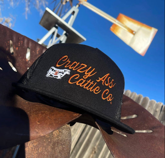 Crazy Ass Cattle Co. Hat Orange