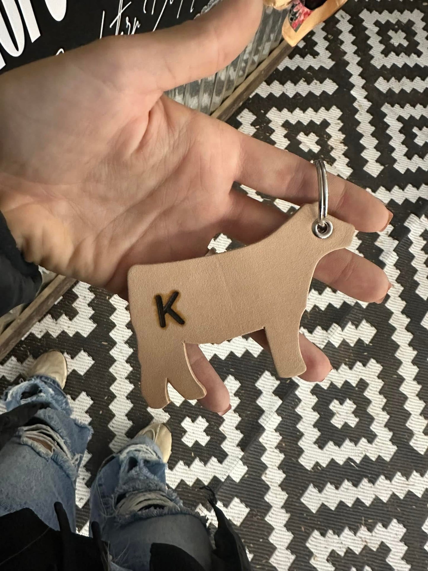 Brandable Livestock Keychains