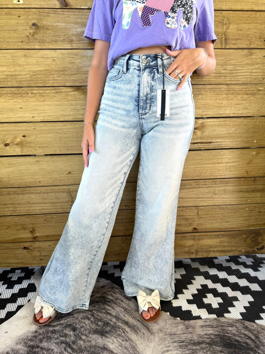 Judy Blue Retro Wide Leg Denim