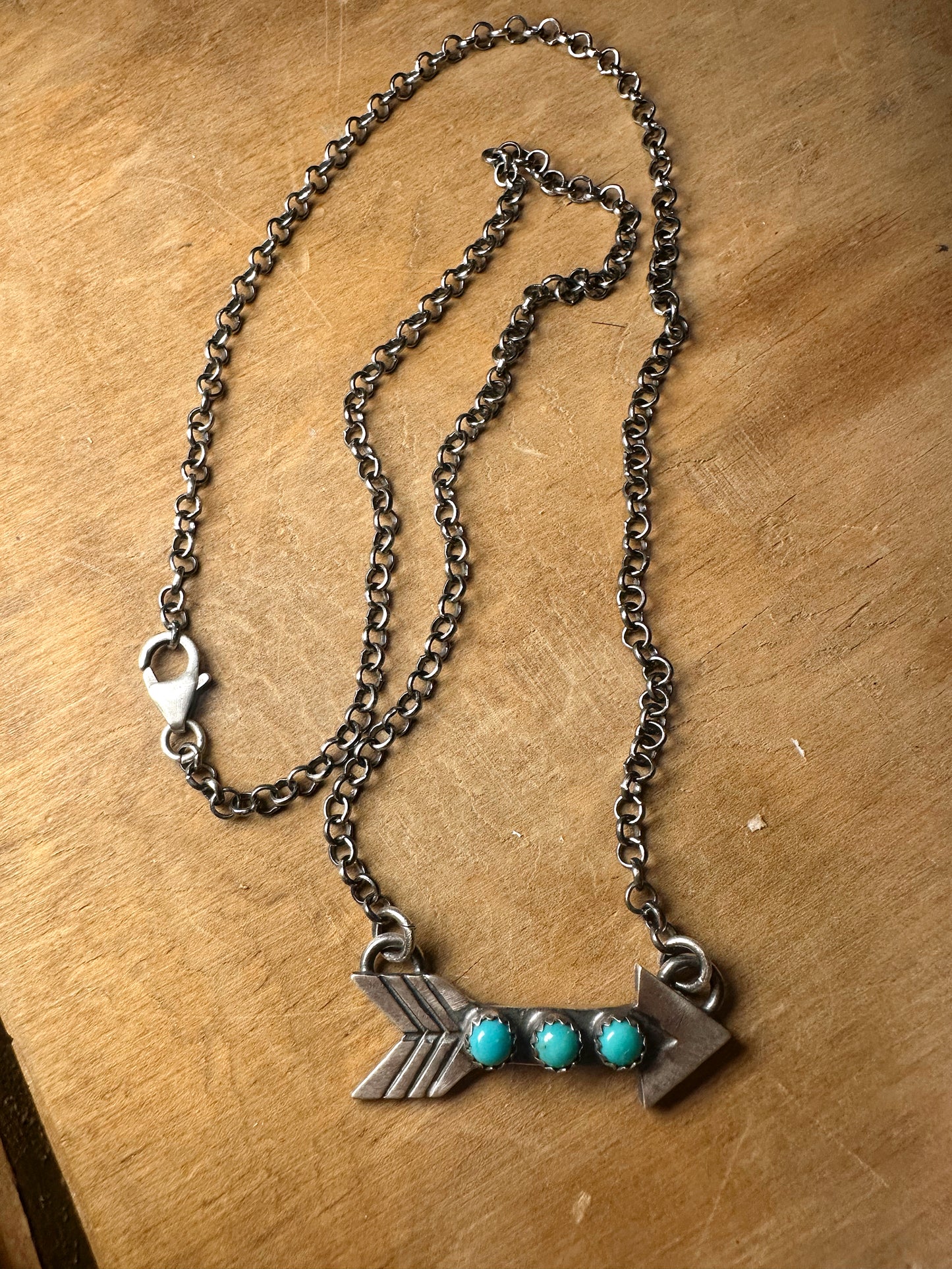 Turquoise Arrow Necklace