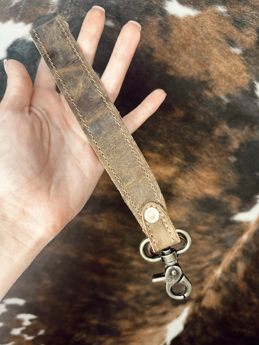 Swindle Leather Wrist Keychain