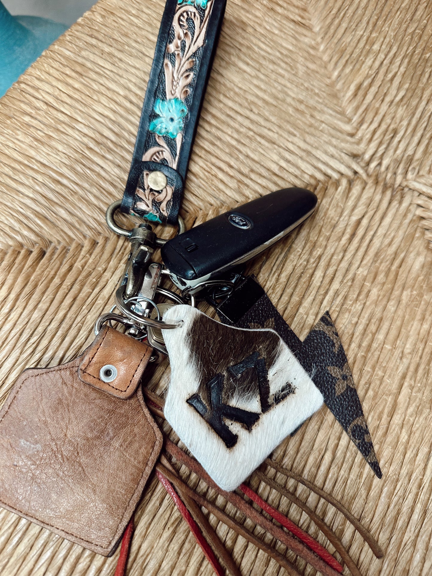 Cow Tag Keychain